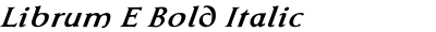 Librum E Bold Italic